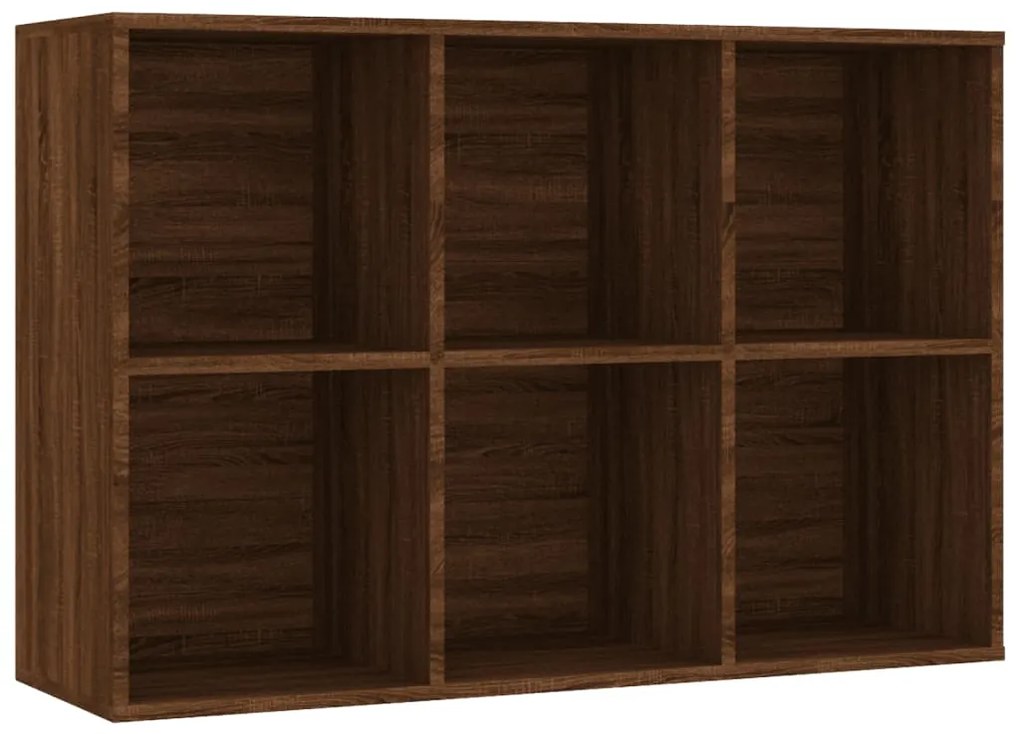 Estante/aparador 66x30x98cm derivados madeira carvalho castanho