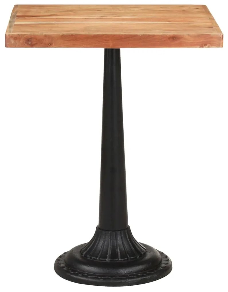 Mesa de bistrô 60x60x76 cm madeira de acácia maciça
