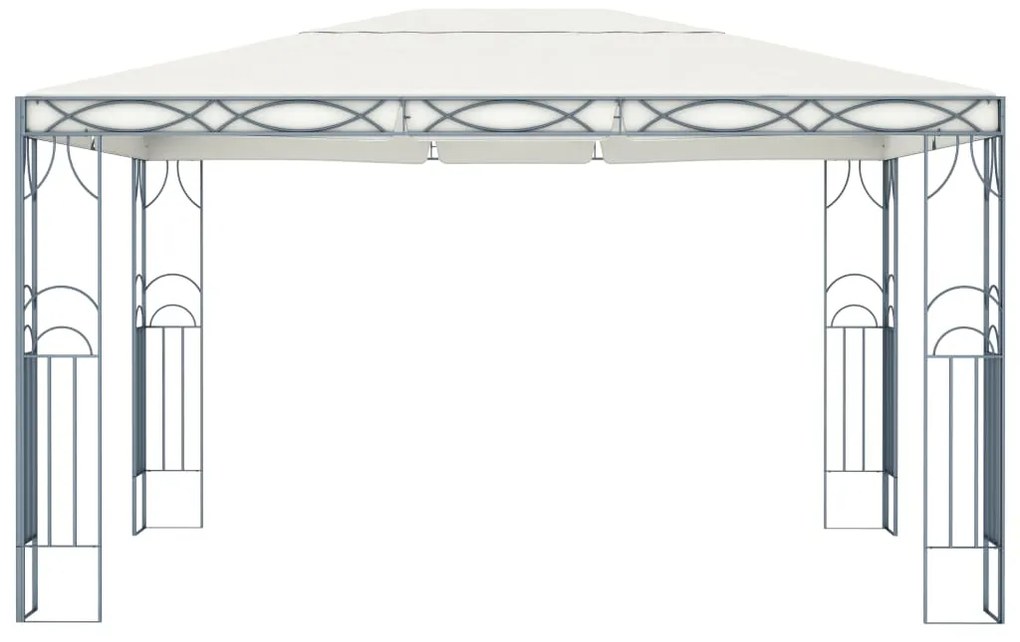 Gazebo 400x300 cm cor creme