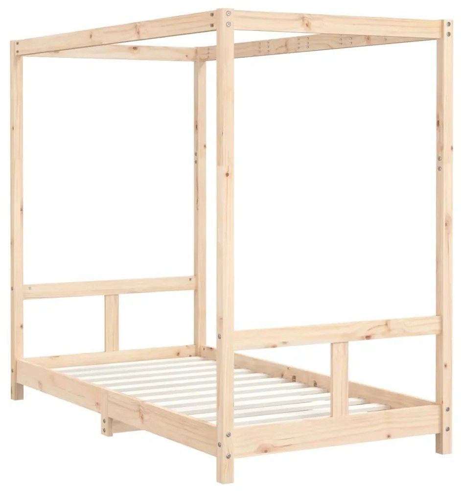 Estrutura de cama infantil 80x160 cm pinho maciço