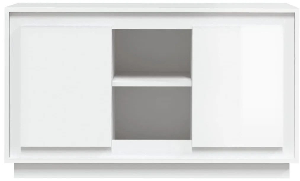 Aparador 102x35x60 cm derivados de madeira branco brilhante