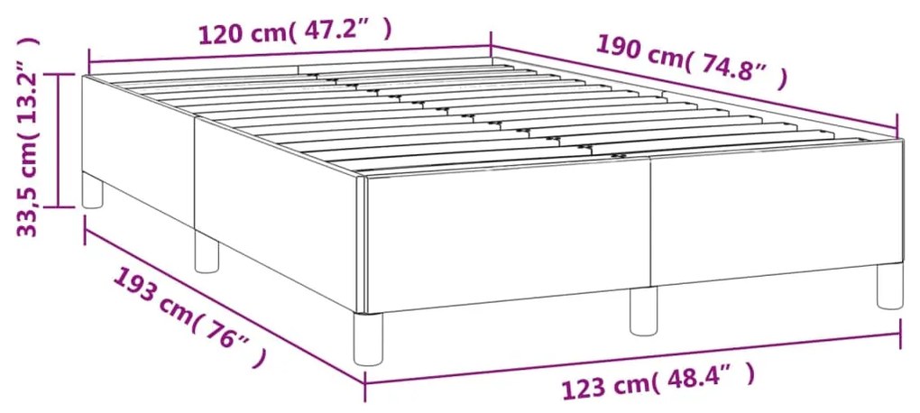 Estrutura de cama com colchão azul escuro 120x190 cm Veludo
