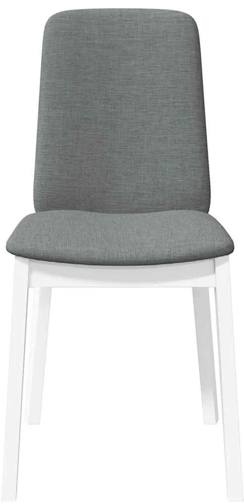 Cadeiras de jantar com almofadões 2 pcs madeira maciça branco