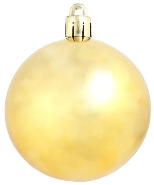 Conjunto de bolas de natal 100 pcs 3/4/6 cm dourado