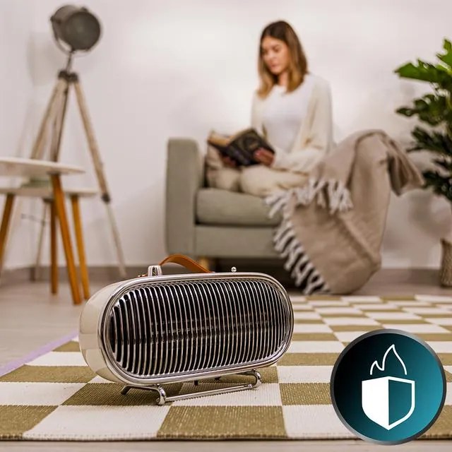Aquecedor de mesa de cerâmico ReadyWarm 1500W Ceramic Retro