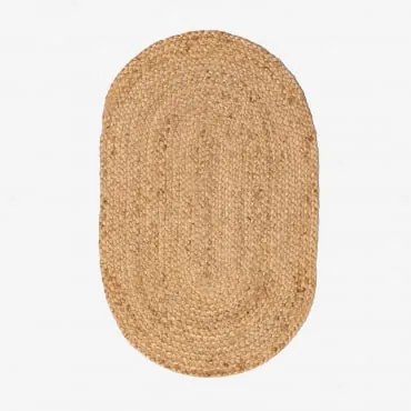 Felpudo Ovalado 45x75 Cm De Juta Never Yute - Sklum