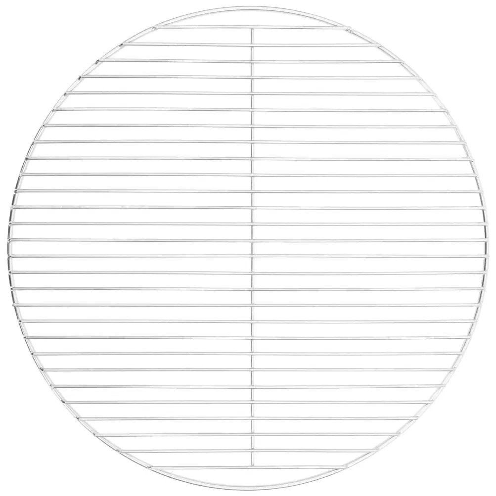 Grelha para churrasco redonda Ø54 cm aço inoxidável 304