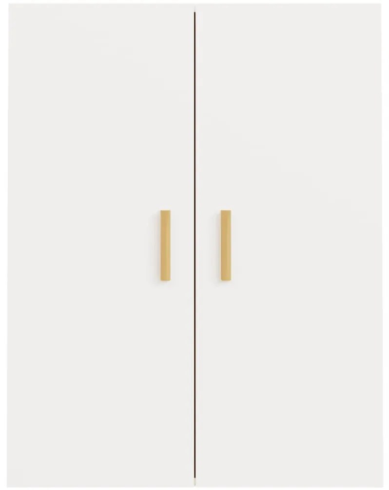 Armário de parede suspenso 69,5x34x90 cm branco