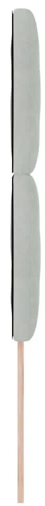 Cabeceira LED com design de blocos de diamante, cinza claro, 90 cm, em