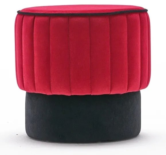 Pouffe Rose – Vermelho – 40x40x40 cm