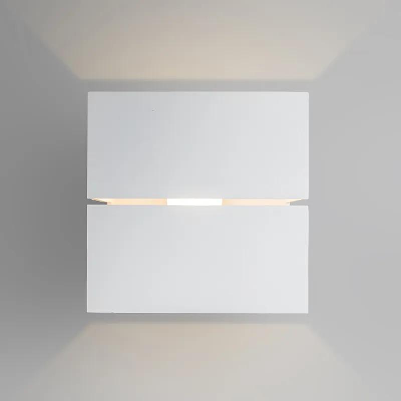 Candeeiro de parede moderno branco 9,7 cm - Transfer Groove Design,Industrial,Moderno