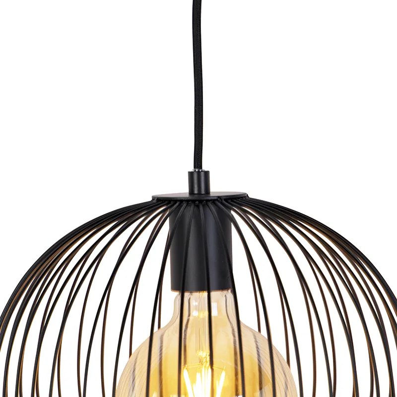 Candeeiro de suspensão design preto - Wire Ario Design