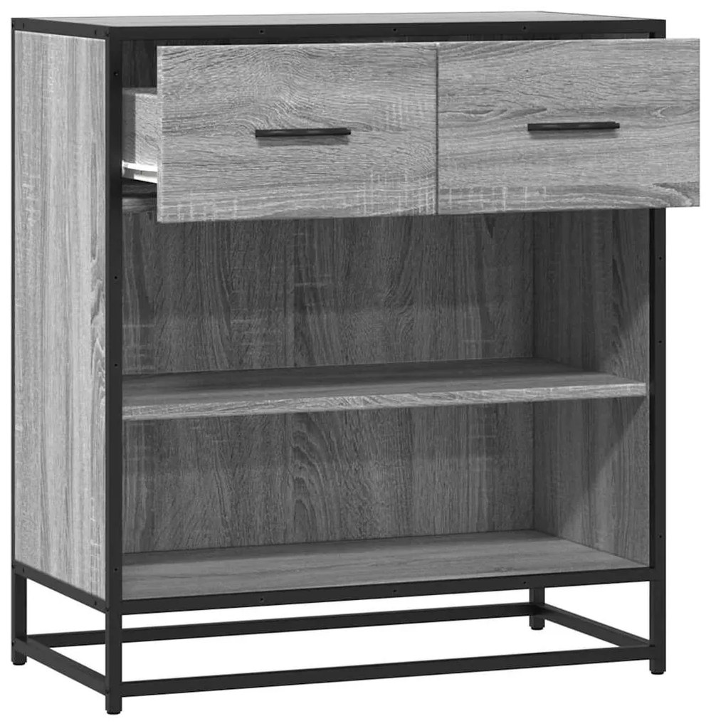 Aparador 68x35x76 cm deriv. de madeira cinzento sonoma
