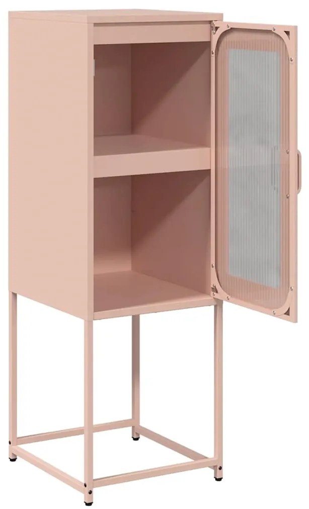 Aparador 36x39x107 cm aço laminado a frio rosa