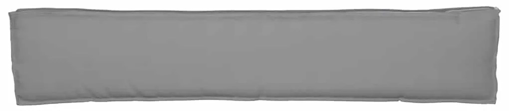 Almofadas para Banco 2 pcs Cinza 200x40x8 cm em Tecido Oxford