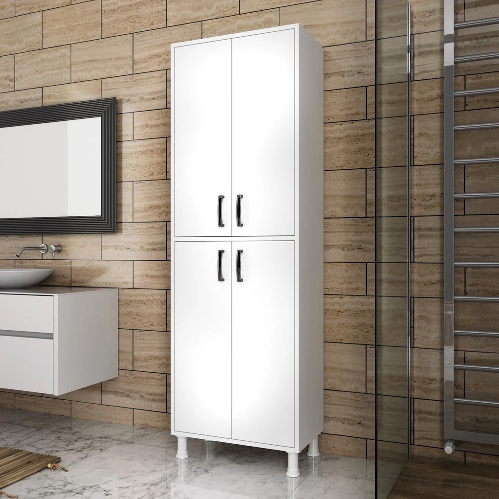 Armário Multiusos M4 – Branco – 62,6 cm x 191 cm x 35,8 cm