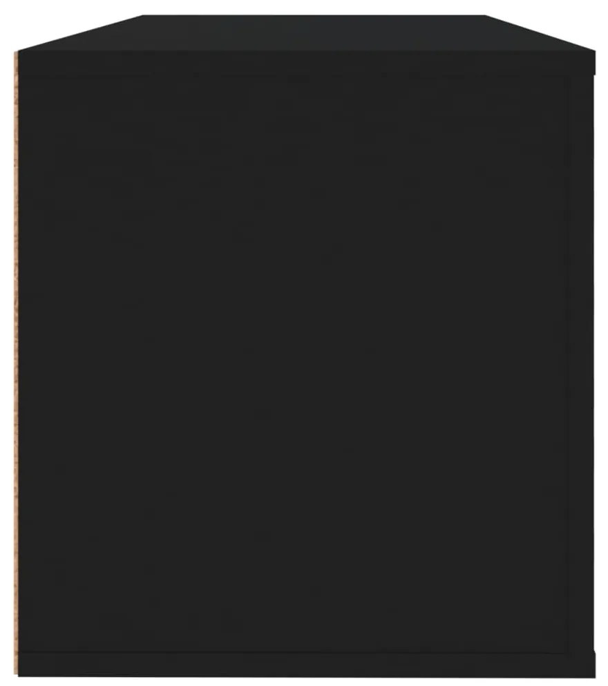 Sapateira de parede 100x35x38 cm derivados de madeira preto