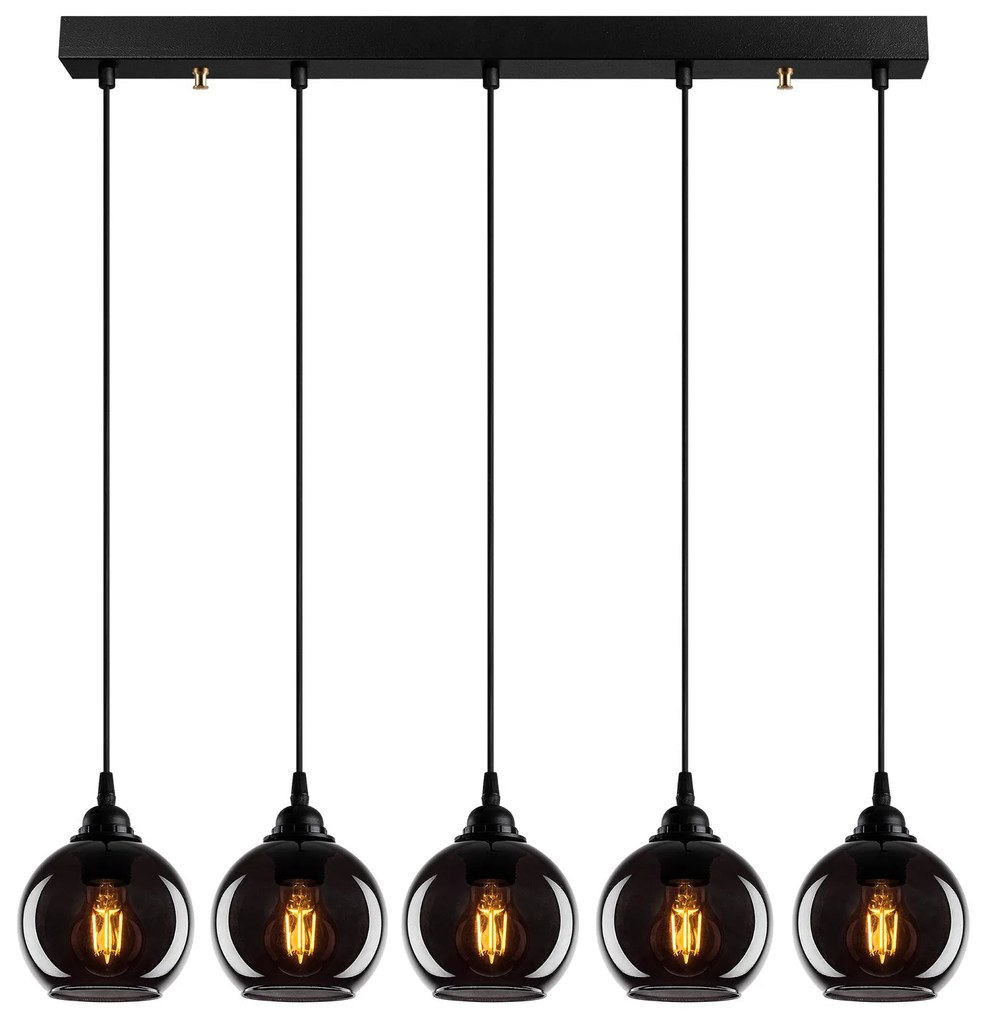 Candeeiro Suspenso Smoked – Fume – 85 x 85 cm