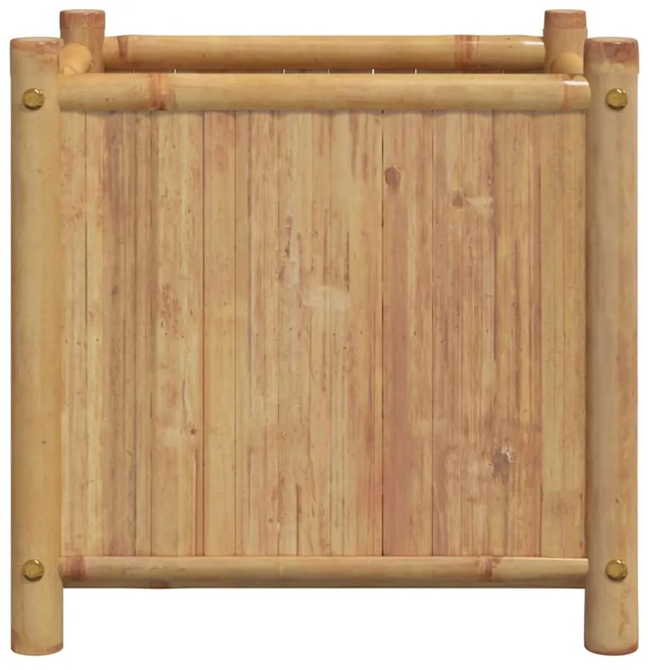 Vaso/floreira de jardim 50x50x50 cm bambu