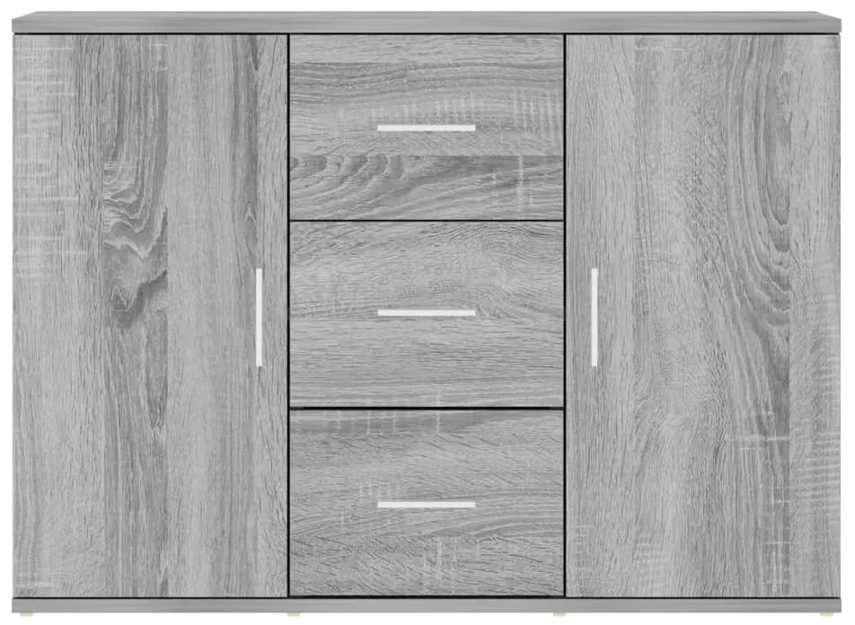 Aparador 91x29,5x65 cm derivados de madeira cinzento sonoma