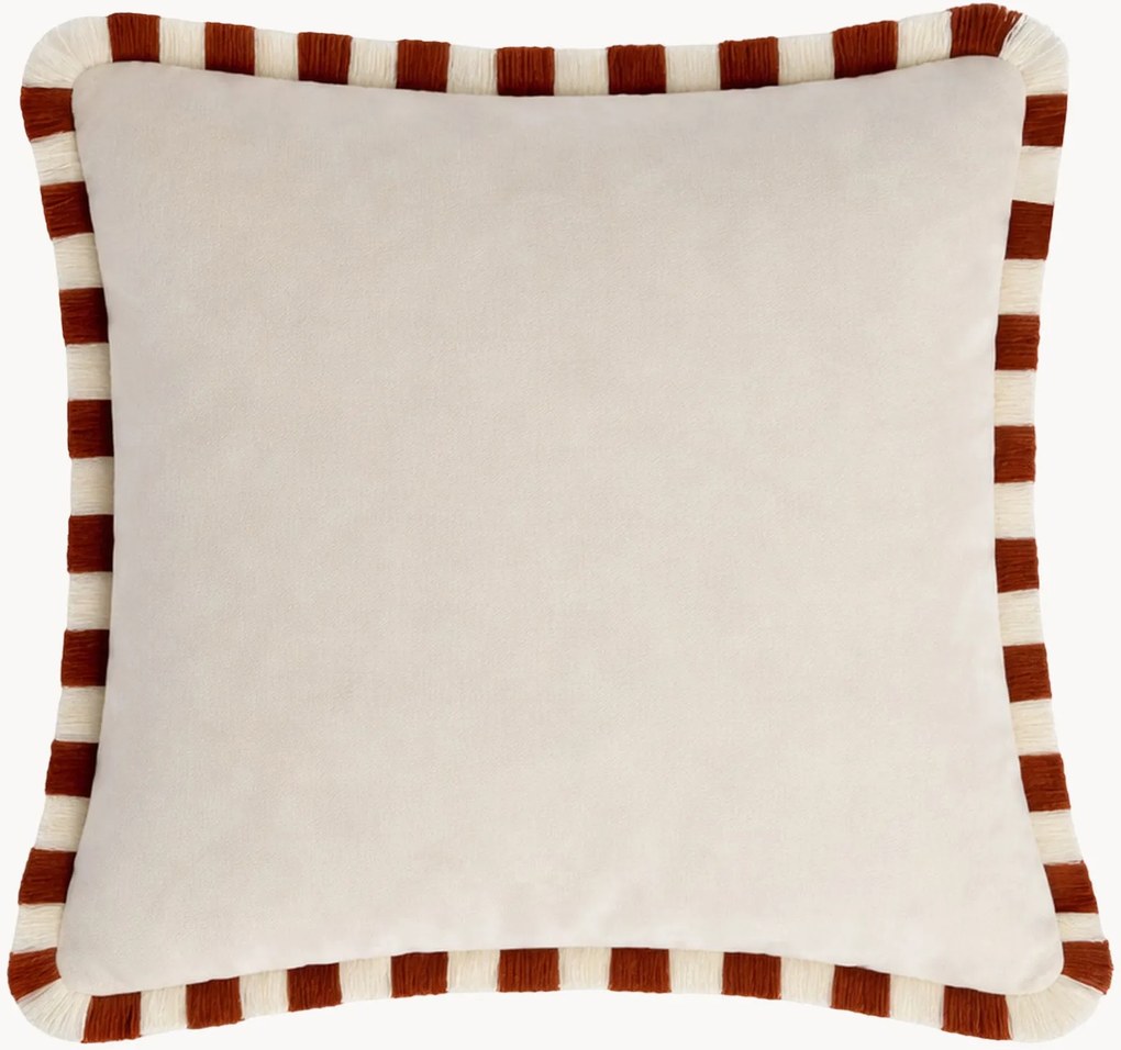 Almofada decorativa em veludo artesanal Happy