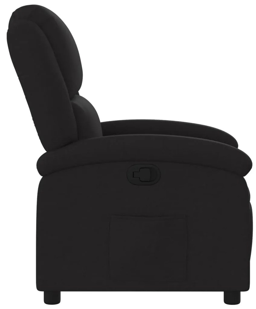 Poltrona reclinável tecido preto