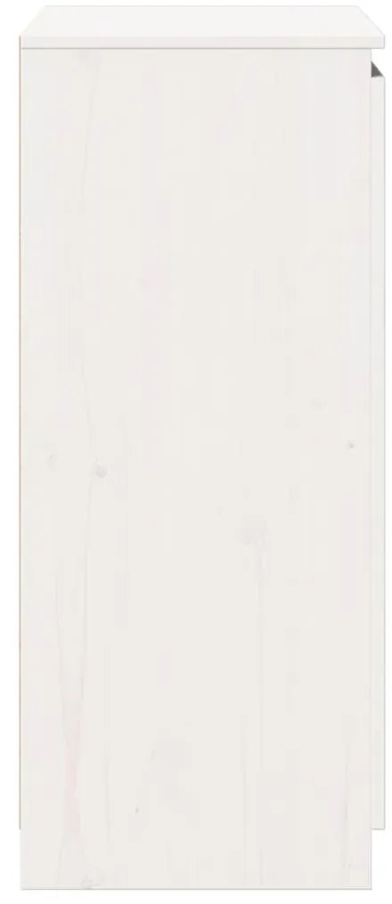 Aparador pinho maciço 60x36x84 cm branco