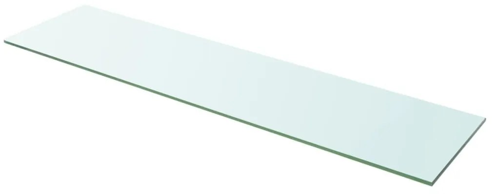 Prateleiras 2 pcs 100x25 cm vidro transparente