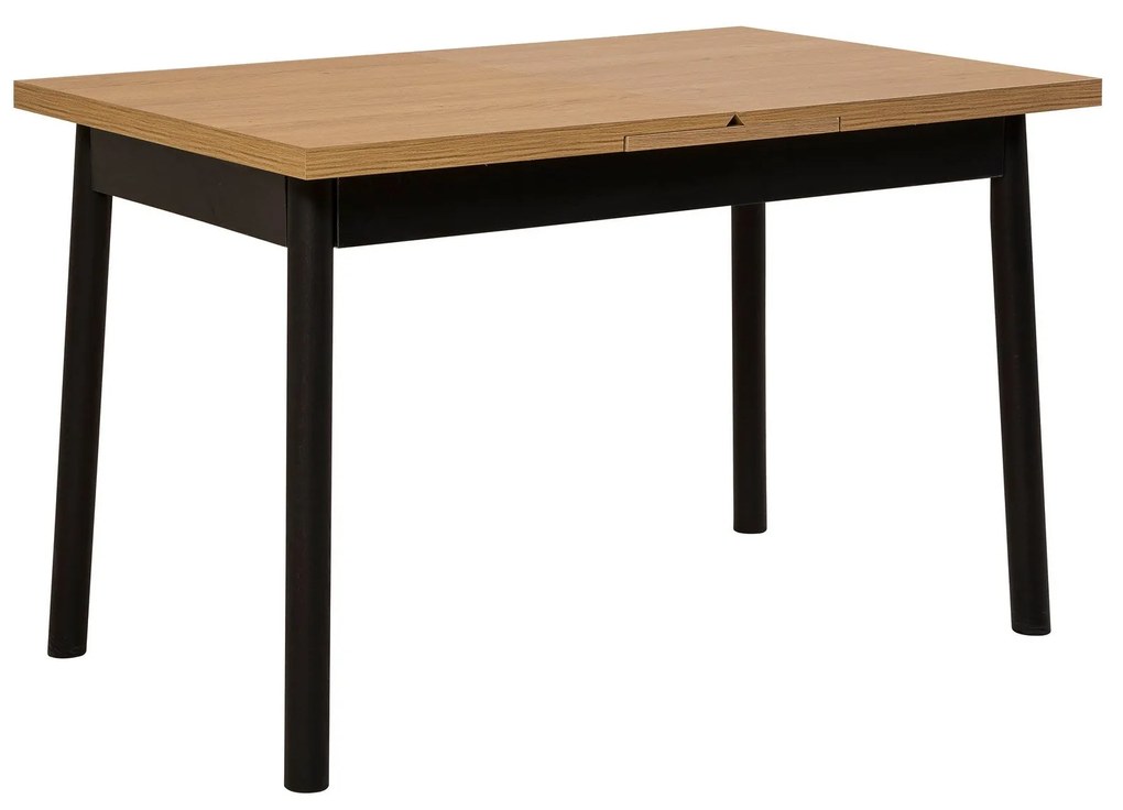 Conjunto de Mesa de Jantar Extensível Oliver – Preto – Mesa: 120x77x75