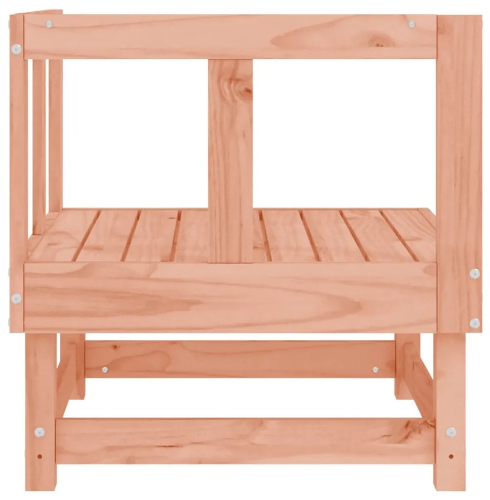 Sofás de canto para jardim 2 pcs madeira de douglas maciça