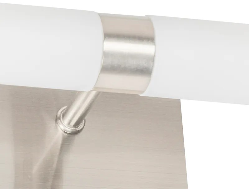 Candeeiro de parede moderno para casa de banho em aço IP44 2 luzes - Bath Moderno
