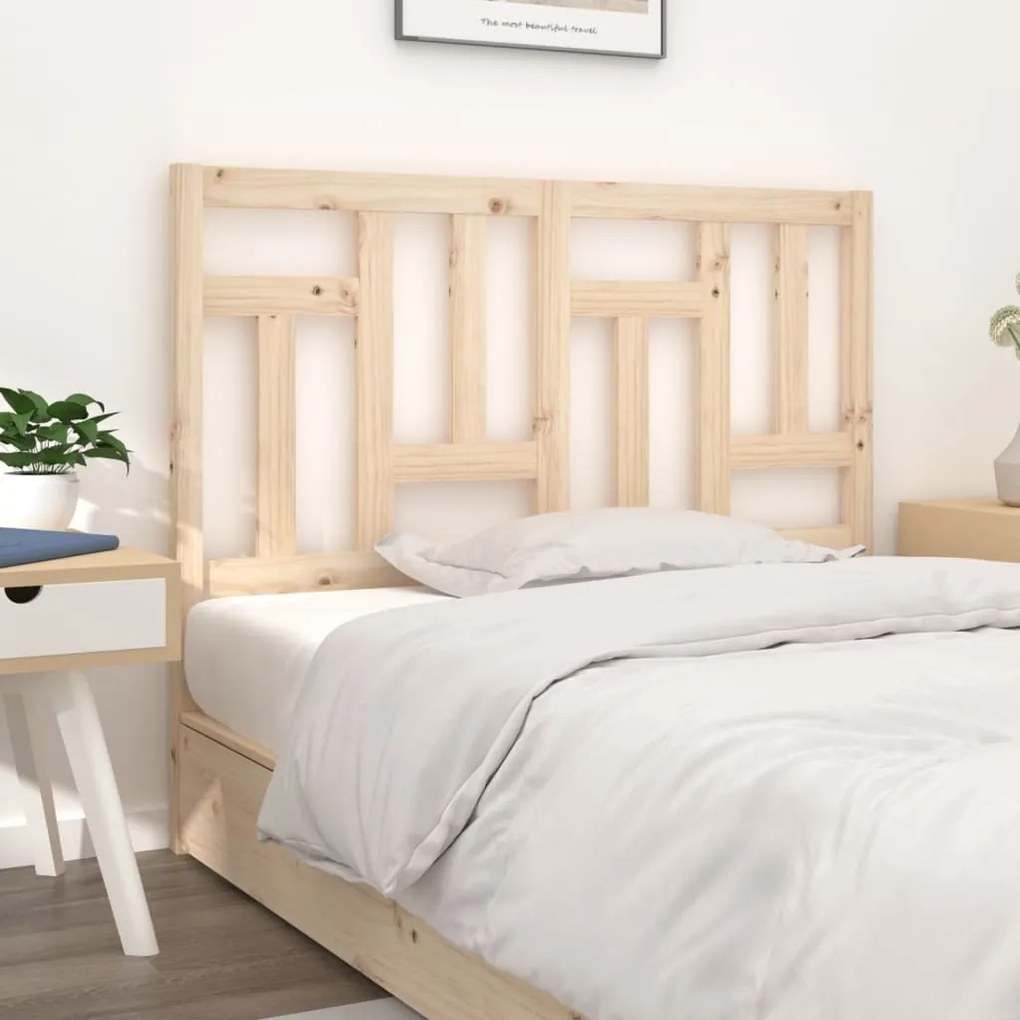 Cabeceira de cama 140,5x4x100 cm pinho maciço