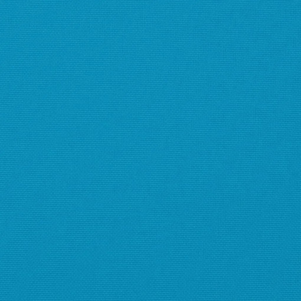 Almofadões para cadeiras altas de jardim 2 pcs tecido azul
