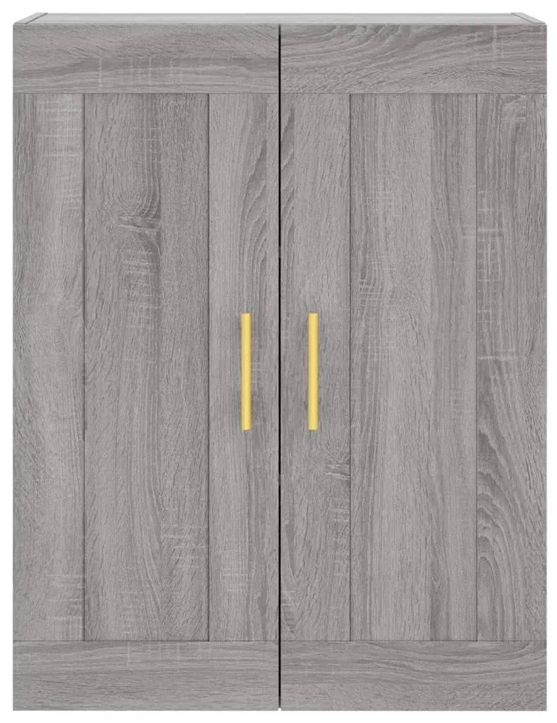 Armário alto 69,5x34x180 cm derivados de madeira sonoma cinza