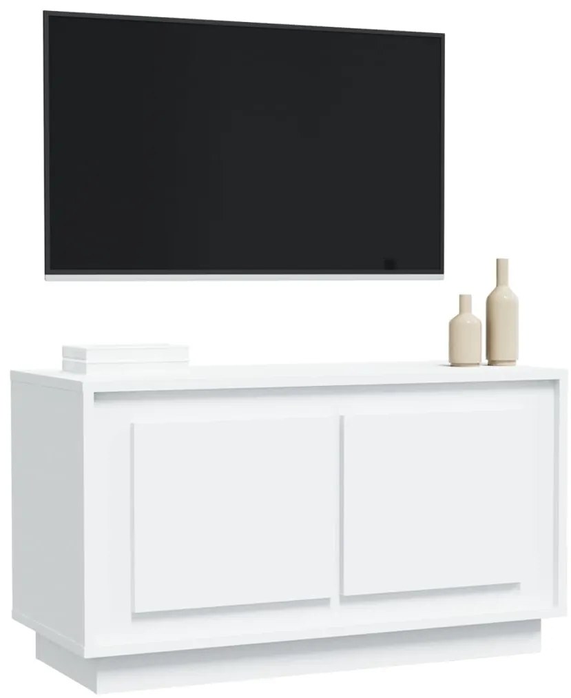 Móvel de TV 80x35x45 cm derivados de madeira branco