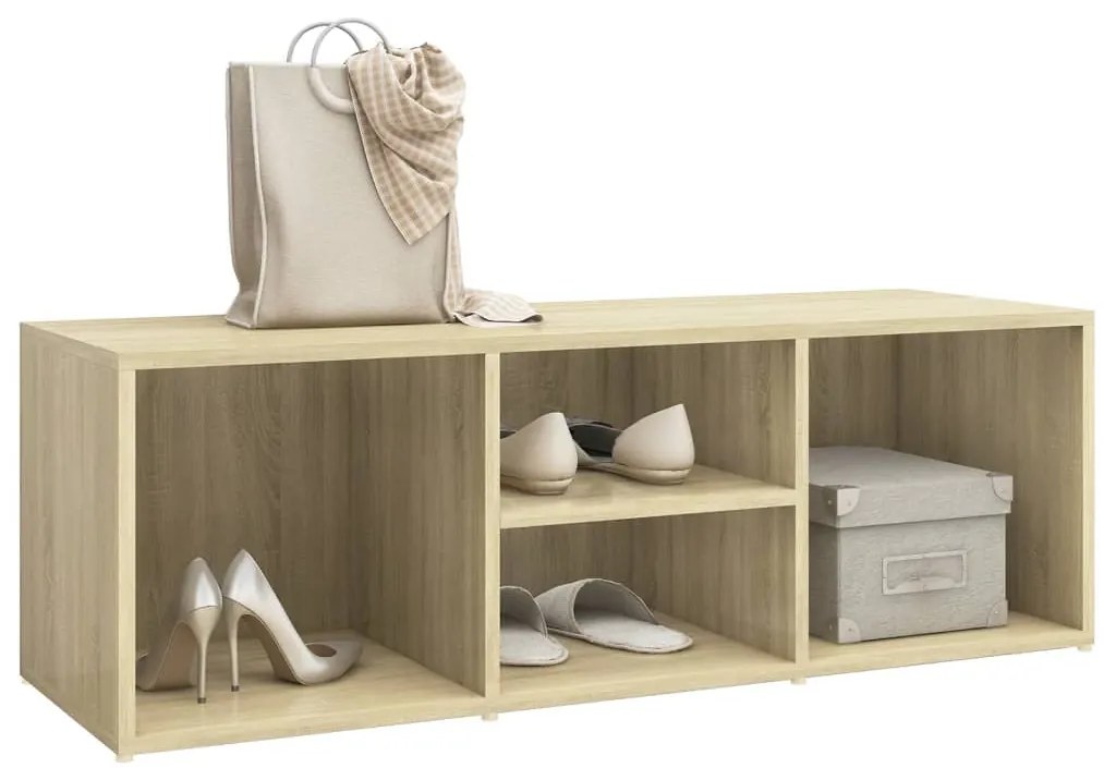 Sapateira 105x35x35 cm derivados de madeira carvalho sonoma