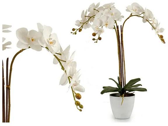 Planta Decorativa Orquídea Branca Plástico (44 x 88 x 60	 cm)