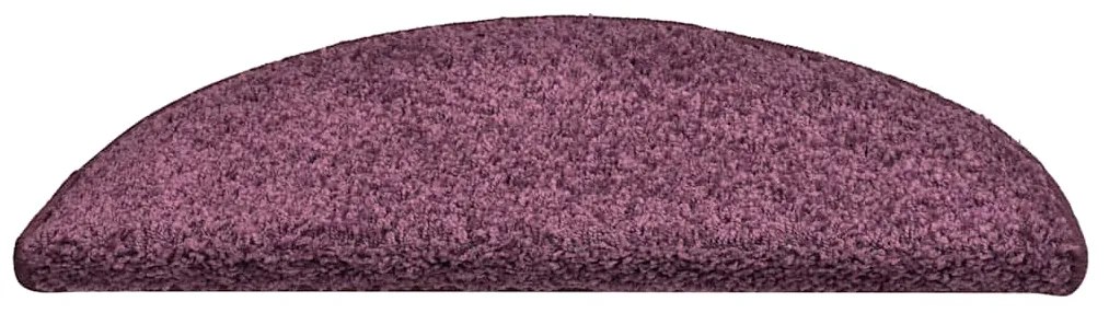 Tapetes de escada 30 pcs 56x17x3 cm roxo-escuro