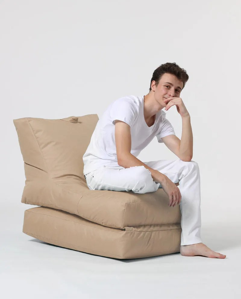Sofá Cama Pufe Siesta – Vison – 55x40x180 cm | Tribo Home
