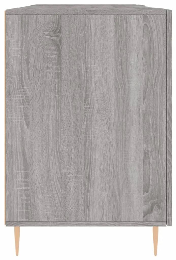 Secretária 140x50x75 cm derivados de madeira cinzento sonoma