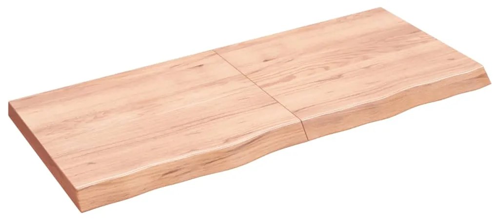 vidaXL Prateleira de parede 140x60x(2-6) cm carvalho tratado castanho