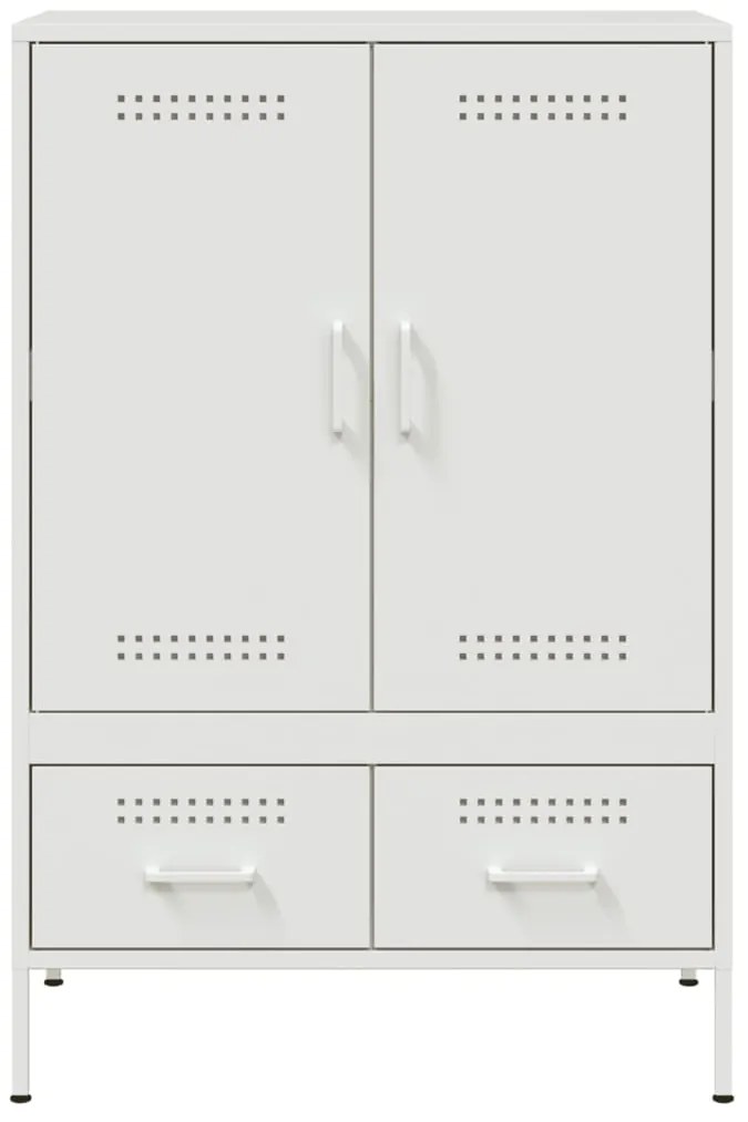 Móvel alto 68x39x101,5 cm aço branco