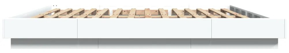 Estrutura de cama 180x200 cm derivados de madeira branco