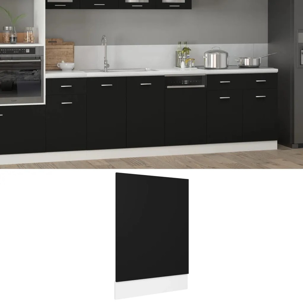 Painel máquina lavar louça “Lyon” 45x3x67 cm preto