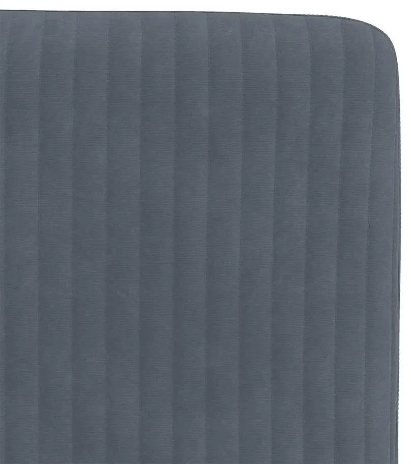 Cadeiras de jantar 4 pcs veludo cinzento-escuro