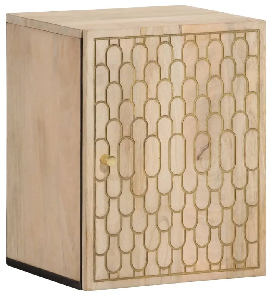vidaXL Armário de parede p/ casa de banho 38x33x48 cm mangueira maciça
