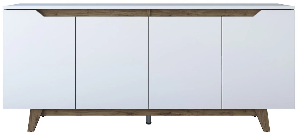 Console GD102 – Branco Nogueira – 180x78,6x45 cm