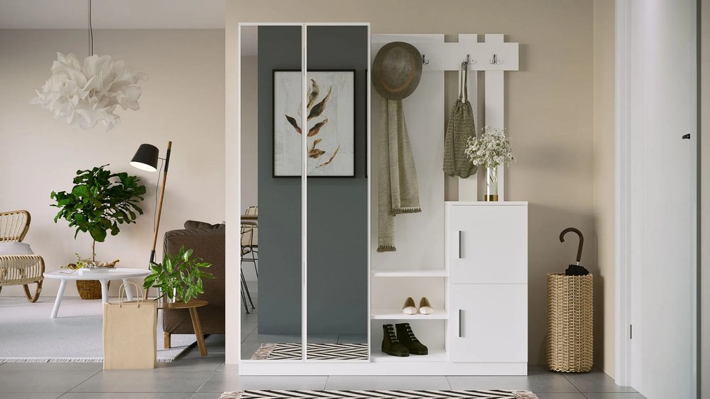 Cabide de Entrada DD8 – Branco – 147,2x179,7x37,5 cm