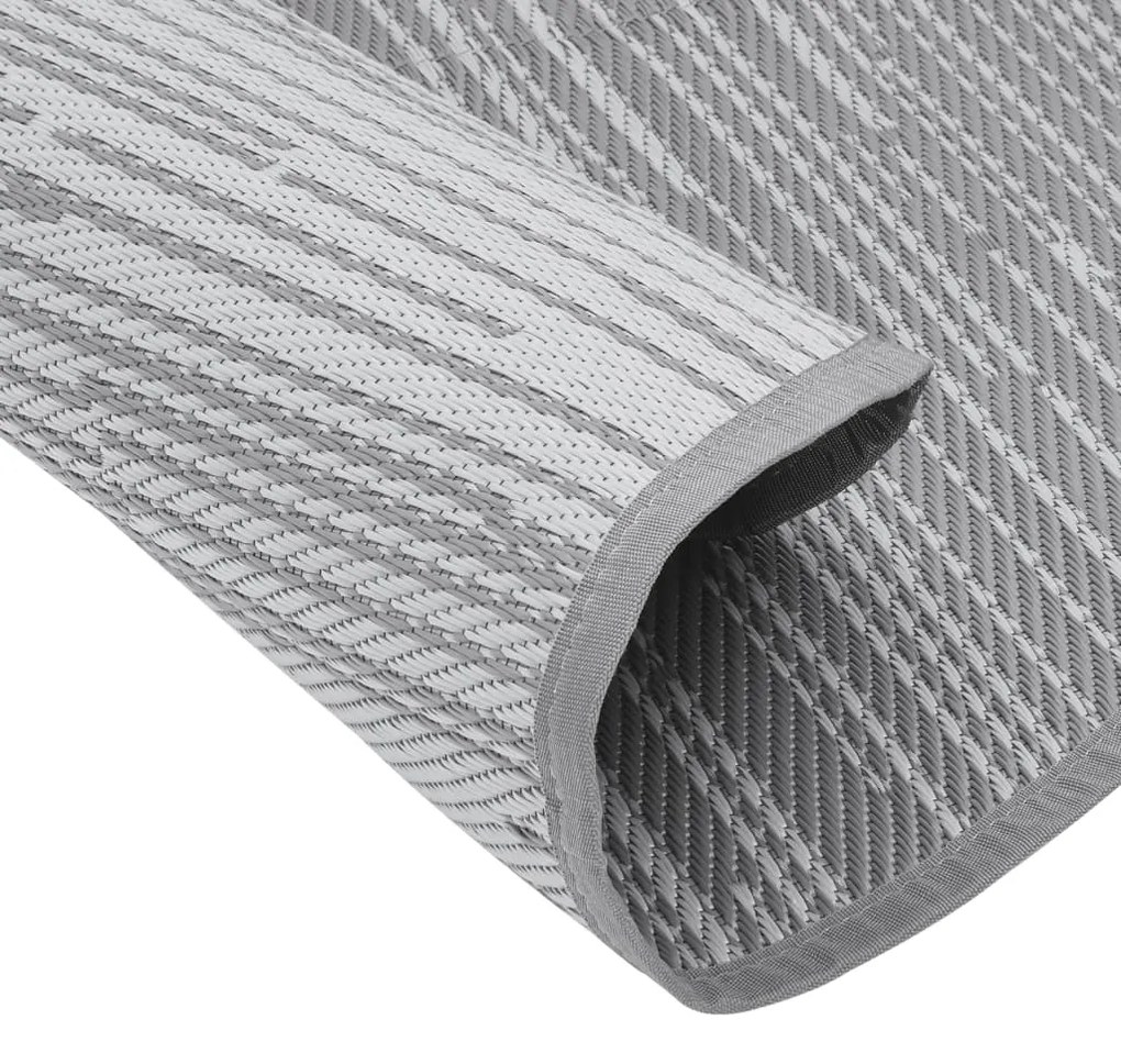 Tapete de exterior Ø120 cm ARAKIL PP cinzento