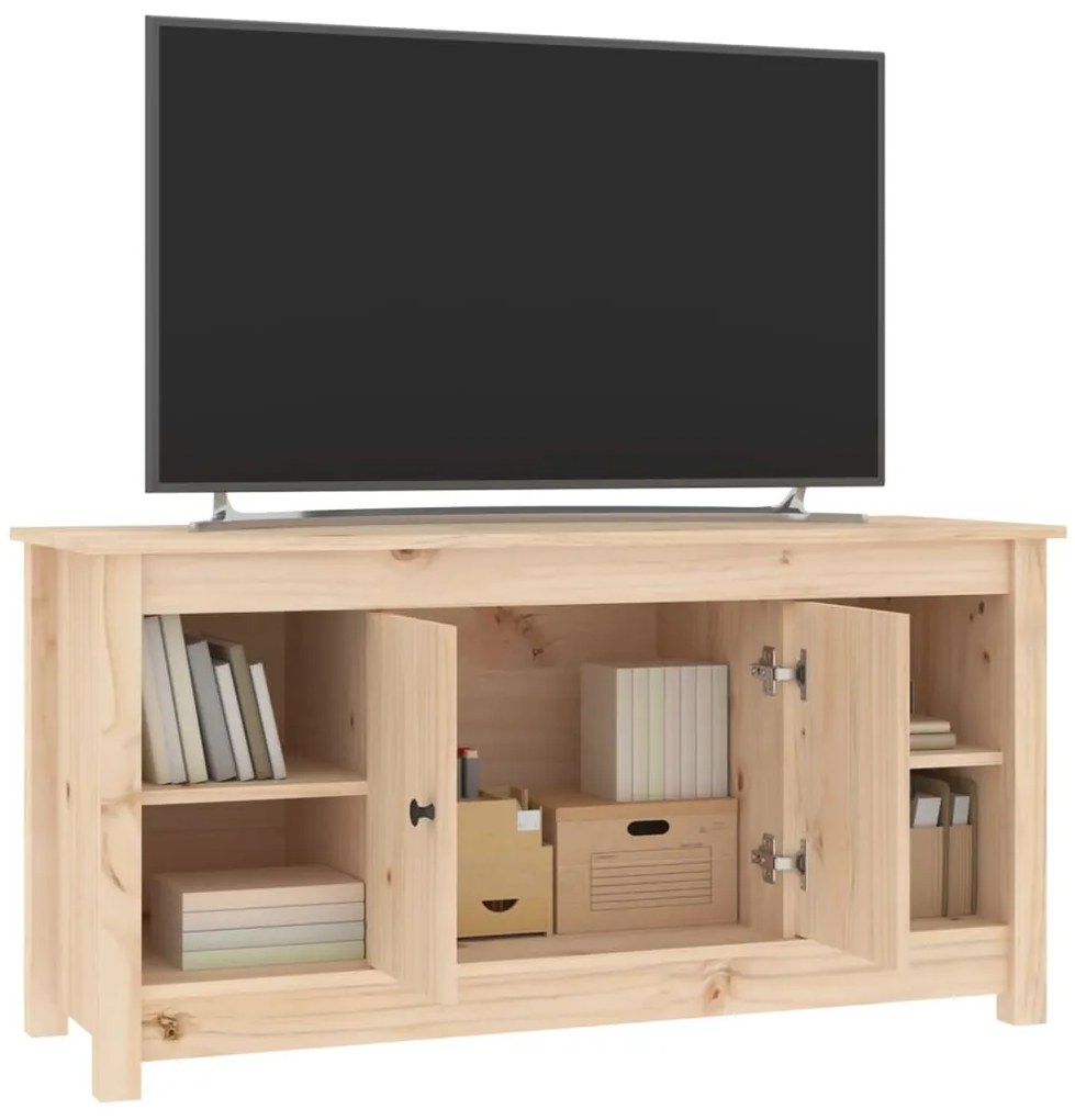 Móvel de TV 103x36,5x52 cm madeira de pinho maciça